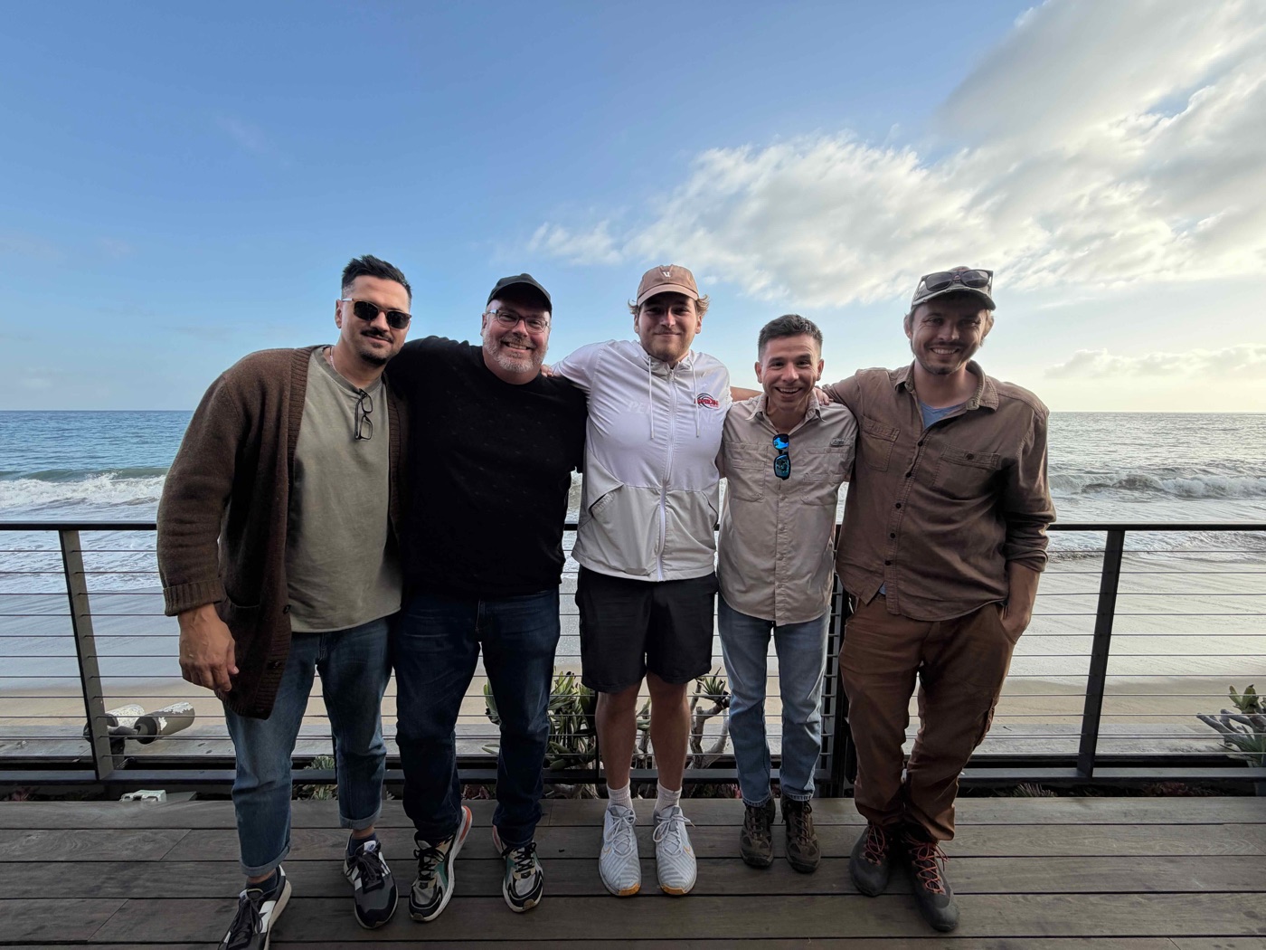 The crew working together on a production stage