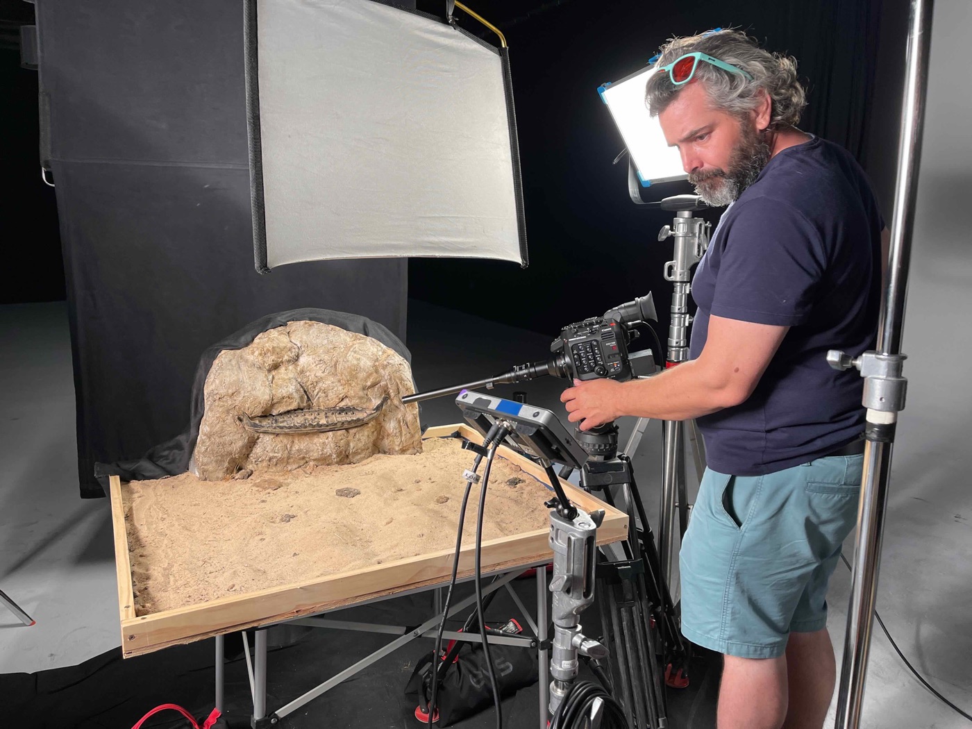 On set during a Lodger Films shoot