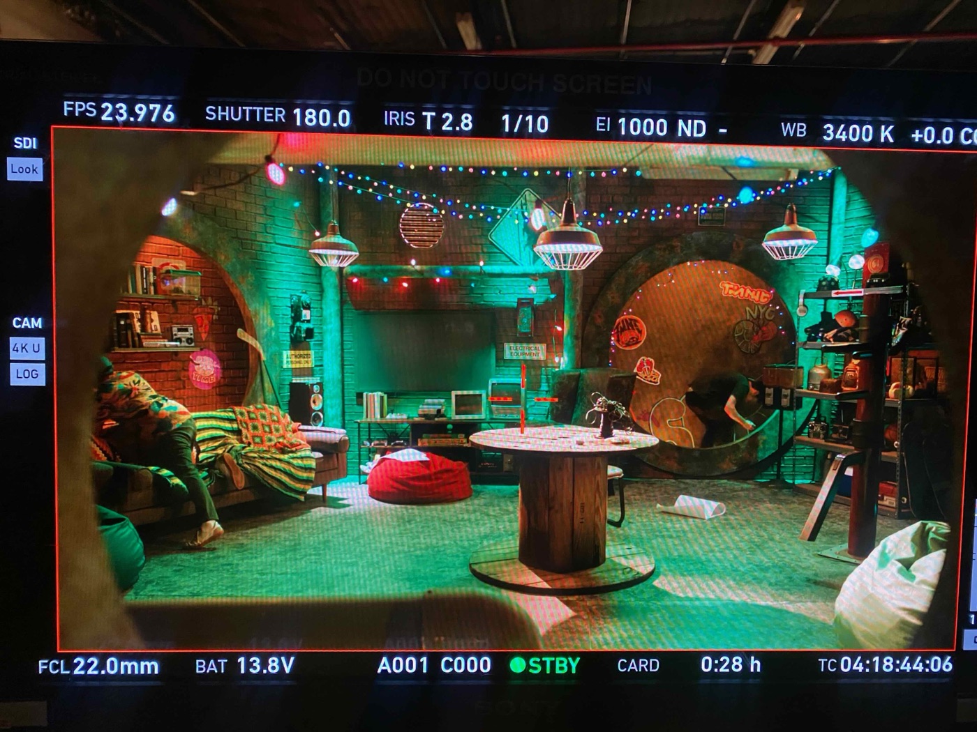 On set during a Lodger Films production