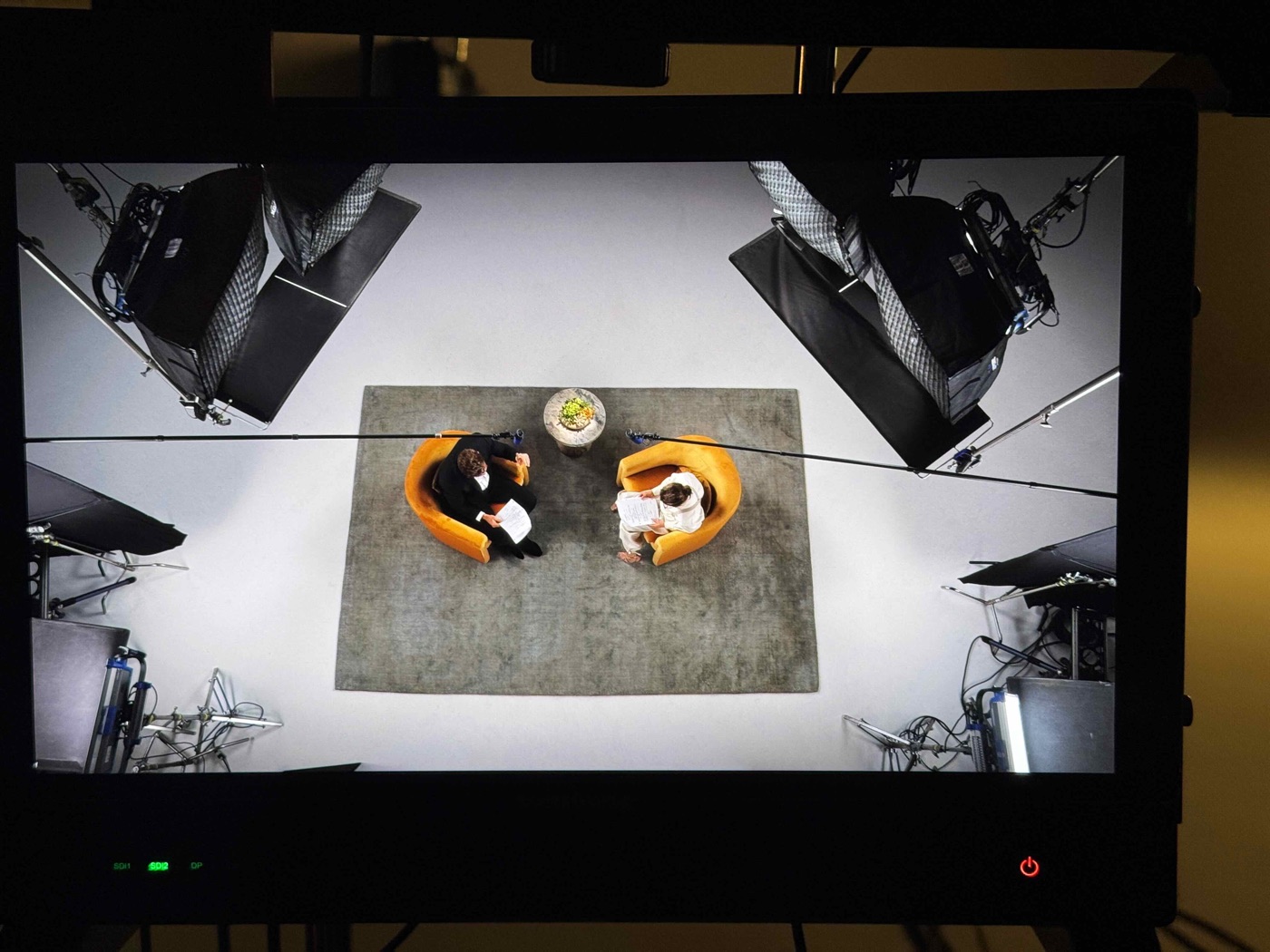 Behind the scenes of a shoot