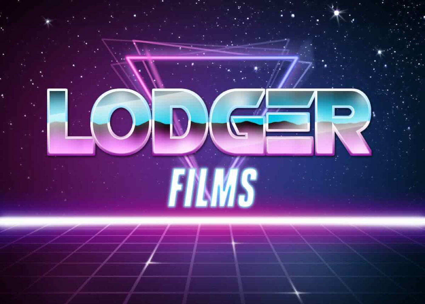A retro Lodger Films title graphic